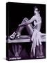 Josephine Baker, African American Dancer and Actress in a Seductive Pose, 1920's-null-Stretched Canvas