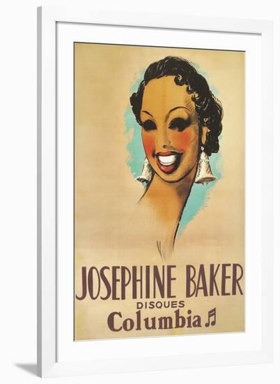 Josephine Baker Record Advertisement-null-Framed Art Print