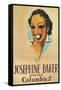 Josephine Baker Record Advertisement-null-Framed Stretched Canvas