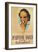 Josephine Baker Record Advertisement-null-Framed Art Print