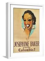 Josephine Baker Record Advertisement-null-Framed Art Print