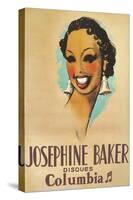 Josephine Baker Record Advertisement-null-Stretched Canvas