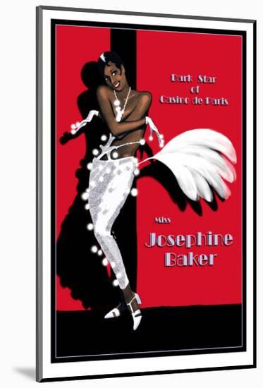 Josephine Baker-Clifford Faust-Mounted Giclee Print