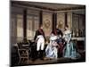 Josephine Beauharnais Receiving Visit from Tsar Alexander I in 1814-null-Mounted Giclee Print