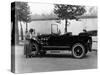 Josephine Boston with a 1914 Cadillac-null-Stretched Canvas