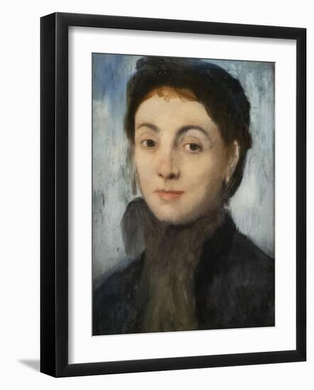 Josephine Gaujelin. 1867. Oil on canvas.-Edgar Degas-Framed Giclee Print