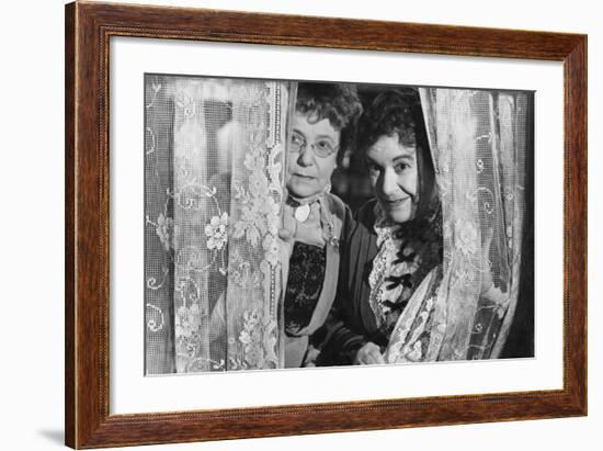 Josephine Hull, Jean Adair, Arsenic and Old Lace, 1944-null-Framed Photographic Print