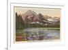 Josephine Lake, Glacier Park, Montana-null-Framed Art Print