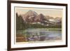 Josephine Lake, Glacier Park, Montana-null-Framed Art Print