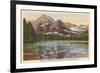 Josephine Lake, Glacier Park, Montana-null-Framed Art Print