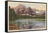 Josephine Lake, Glacier Park, Montana-null-Framed Stretched Canvas