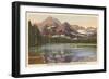 Josephine Lake, Glacier Park, Montana-null-Framed Art Print