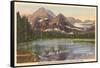 Josephine Lake, Glacier Park, Montana-null-Framed Stretched Canvas