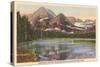 Josephine Lake, Glacier Park, Montana-null-Stretched Canvas