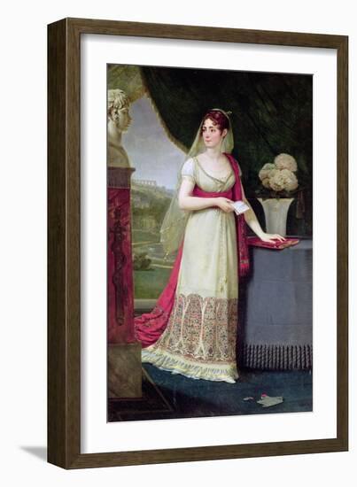 Josephine Tasher De La Pagerie (1763-1814) Empress of France, 1808-Antoine-Jean Gros-Framed Giclee Print