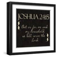 Joshua 24-15-Taylor Greene-Framed Art Print