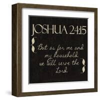 Joshua 24-15-Taylor Greene-Framed Art Print