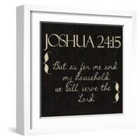 Joshua 24-15-Taylor Greene-Framed Art Print