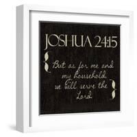 Joshua 24-15-Taylor Greene-Framed Art Print