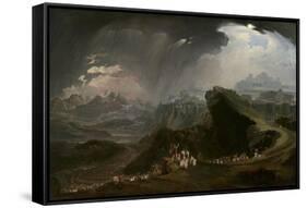 Joshua Commanding the Sun to Stand Still Upon Gibeon, 1816-John Martin-Framed Stretched Canvas