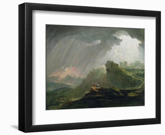 Joshua Commanding the Sun to Stand Still Upon Gibeon, c.1840-John Martin-Framed Premium Giclee Print