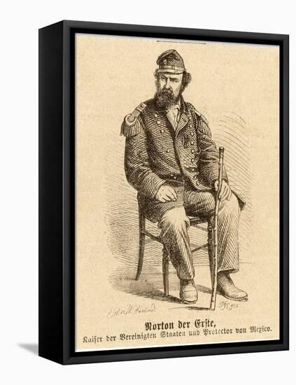 Joshua "Emperor" Norton I Claimant to the Imperial Throne of North America-W. Harland-Framed Stretched Canvas