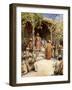 Joshua's treaty with the men of Gibeon - Bible-William Brassey Hole-Framed Giclee Print