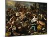 Joshua's Victory Over the Amorites, 1624-Nicolas Poussin-Mounted Giclee Print