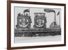 Joshua Shaw's Sketch of an Early Steam Locomotive Pulling Two Full Passenger Cars-null-Framed Giclee Print