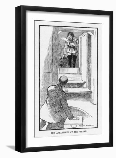 Joshua Slocum is Visited by the Ghost of the Pilot of Columbuss Pinta-Thomas Fogarty-Framed Art Print