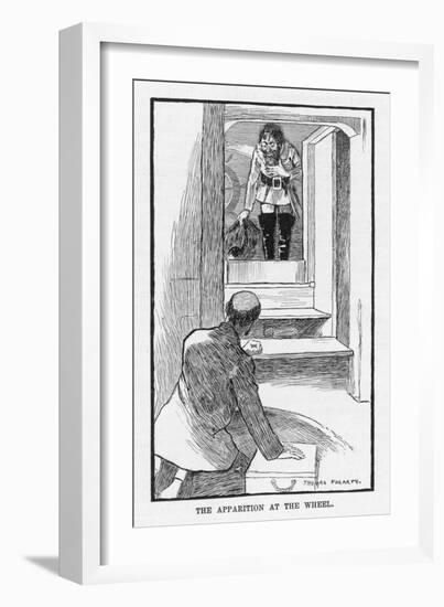 Joshua Slocum is Visited by the Ghost of the Pilot of Columbuss Pinta-Thomas Fogarty-Framed Art Print