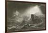 Joshua Summoning the Sun to Stand Still-John Martin-Framed Giclee Print