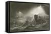 Joshua Summoning the Sun to Stand Still-John Martin-Framed Stretched Canvas