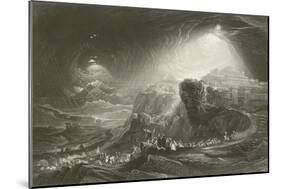 Joshua Summoning the Sun to Stand Still-John Martin-Mounted Giclee Print