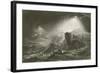 Joshua Summoning the Sun to Stand Still-John Martin-Framed Giclee Print