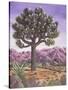 Joshua Tree and Coyote, 1983-Liz Wright-Stretched Canvas