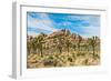 Joshua Tree National Park, California - Blue Sky and Rocks-Lantern Press-Framed Art Print