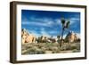 Joshua Trees Among the Large Granite Rocks of Joshua Tree National Park-John Alves-Framed Photographic Print