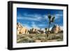 Joshua Trees Among the Large Granite Rocks of Joshua Tree National Park-John Alves-Framed Photographic Print