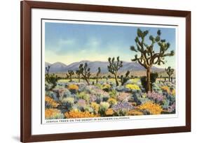 Joshua Trees in Desert, California-null-Framed Premium Giclee Print