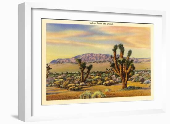 Joshua Trees-null-Framed Art Print