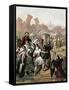 Joshua Urges on His Army Outside the Walls of Jericho, C1860-null-Framed Stretched Canvas