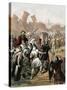 Joshua Urges on His Army Outside the Walls of Jericho, C1860-null-Stretched Canvas