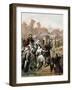 Joshua Urges on His Army Outside the Walls of Jericho, C1860-null-Framed Giclee Print