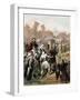 Joshua Urges on His Army Outside the Walls of Jericho, C1860-null-Framed Giclee Print