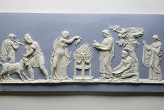 Plaque Depicting the Preparations for the Sacrifice of a Goat, C.1778-Josiah Wedgwood-Stretched Canvas