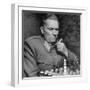 Josip Broz, aka Marshal Tito, Leader of the Yugoslavia Resistance Playing Chess at His Hq-John Phillips-Framed Premium Photographic Print