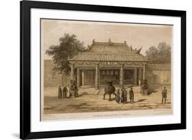 Joss-House at Ning-Bo-null-Framed Art Print