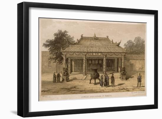 Joss-House at Ning-Bo-null-Framed Art Print