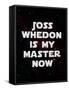 Joss Whedon Is My Master Now Humor Poster-null-Framed Stretched Canvas